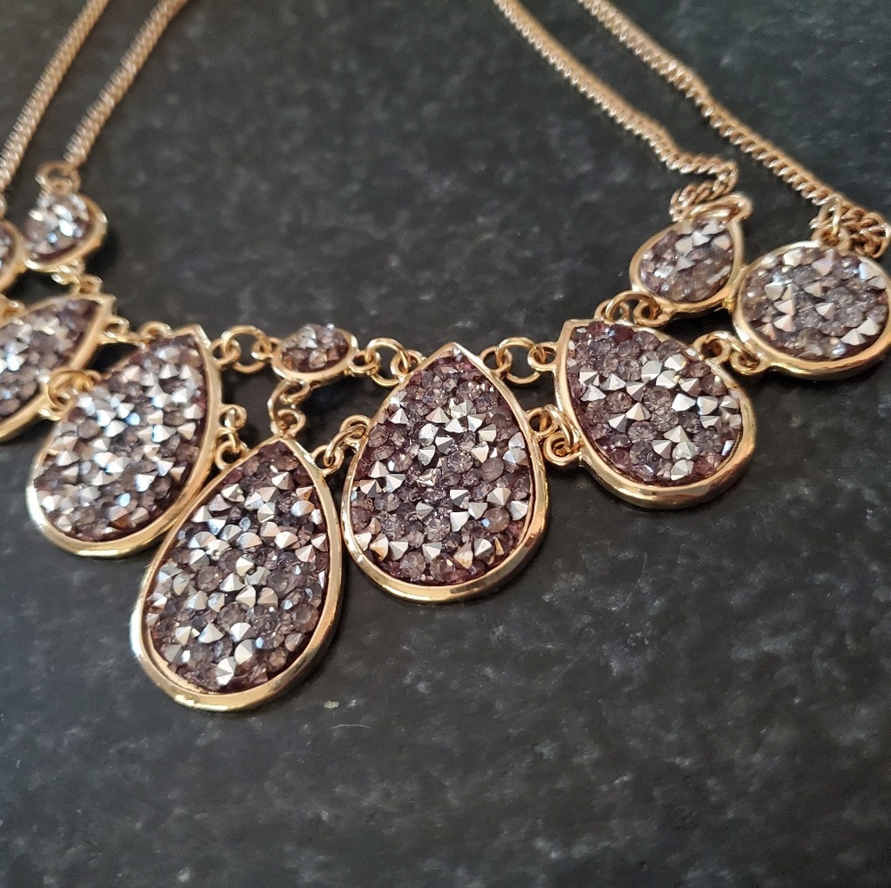 Gold Rhinestone Necklace